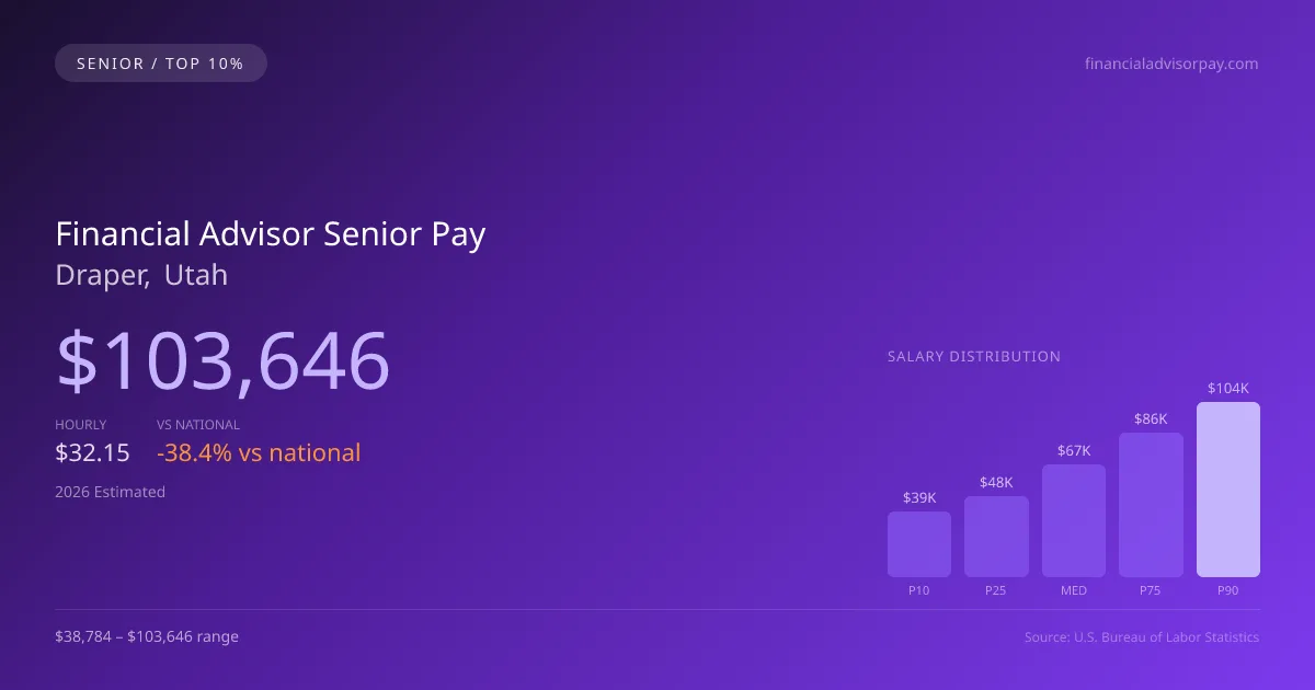 Financial Advisor Senior Salary in Draper, UT — 2026 est., based on 2025 BLS